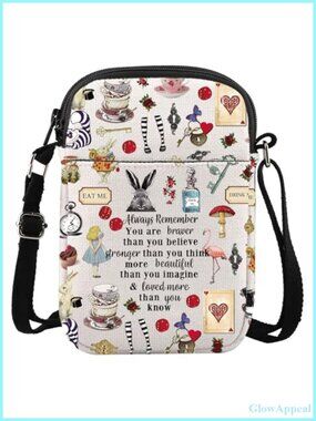 Canvas Crossbody Bag Fairy Tale Fans Gift Princess Shoulder Bag Cartoon